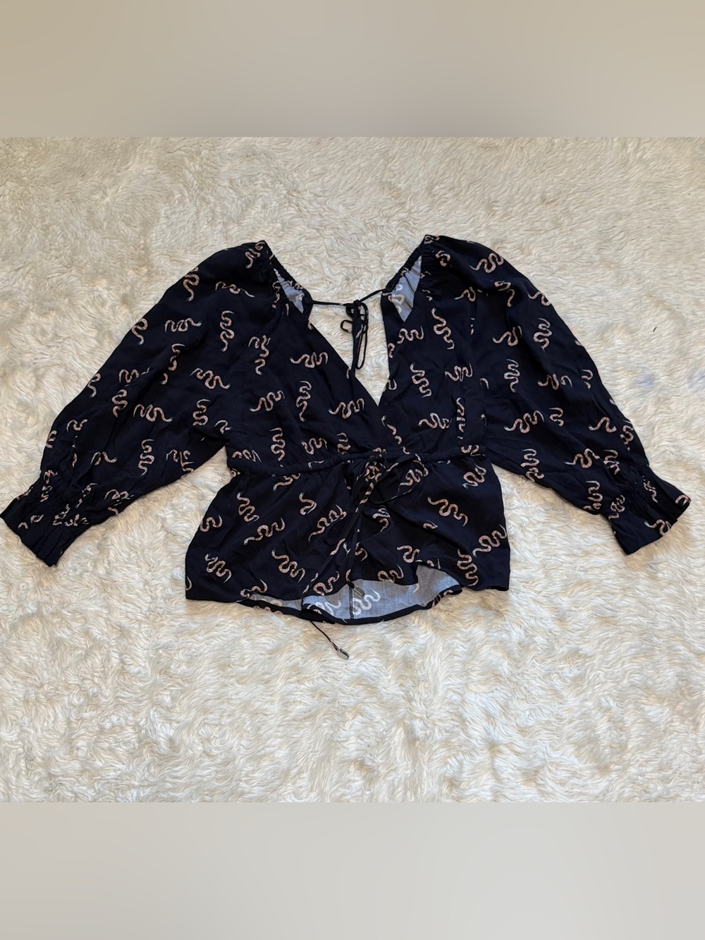 Animale Brazil Snake Print Top - Size US Small